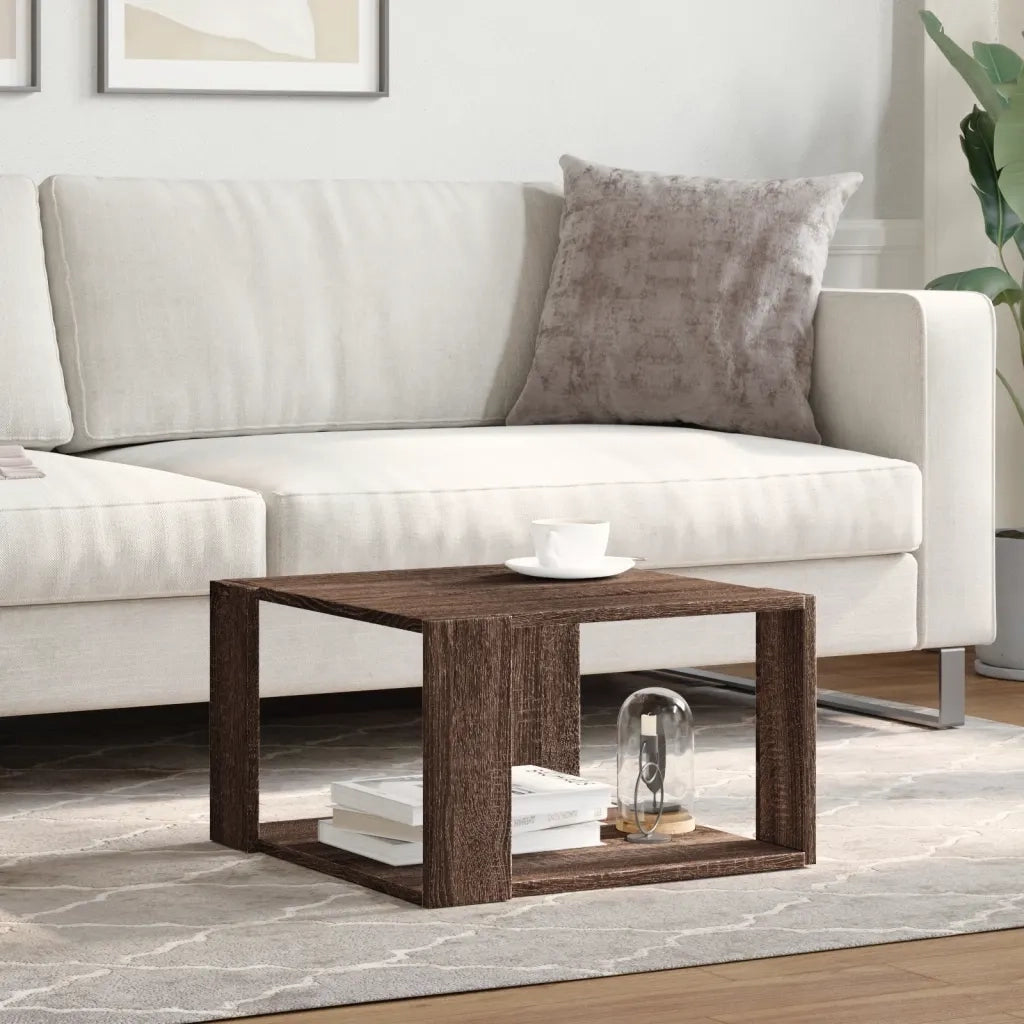 vidaXL Tavolino Salotto Rovere Marrone 51,5x51,5x30 Legno Multistrato