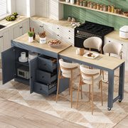 Isola da Cucina su Ruote con Cassetti e Portaspezie ¨C MINIMAL ¨C Grigio