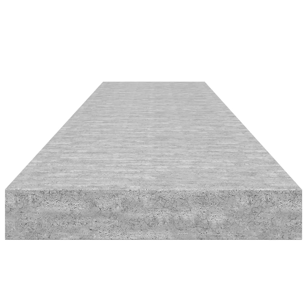 Scaffali a Parete 2 pz Grigio Cemento 120x23,5x3,8 cm in MDF cod mxl 76513