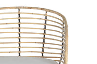 Set 2 sedie in rattan e metallo