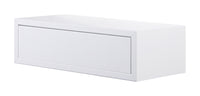 Mensola da Parete 1 Cassetto 45x13,4x20 cm in Fibra di Legno Lego Bianco