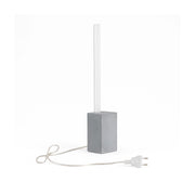 Lampada Da Tavolo Moderna Melbourne Cemento E Alluminio Led Integrato 10W 4000K