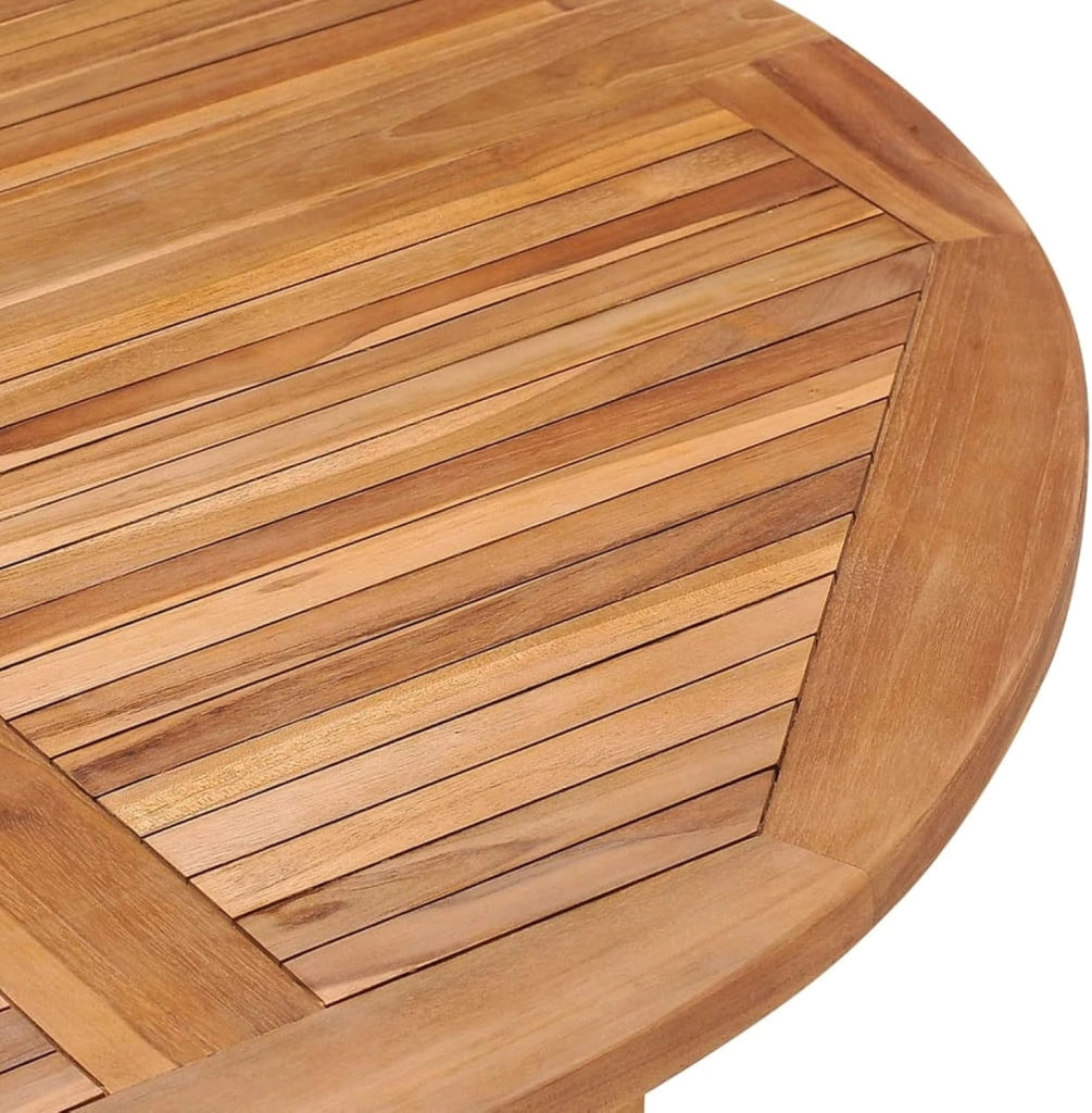 LAPOOH Set da pranzo da giardino pieghevole, set da 5 pezzi, tavolo e sedie da giardino, mobili da giardino, giardino, set da giardino, terrazza esterna, mobili da giardino in teak