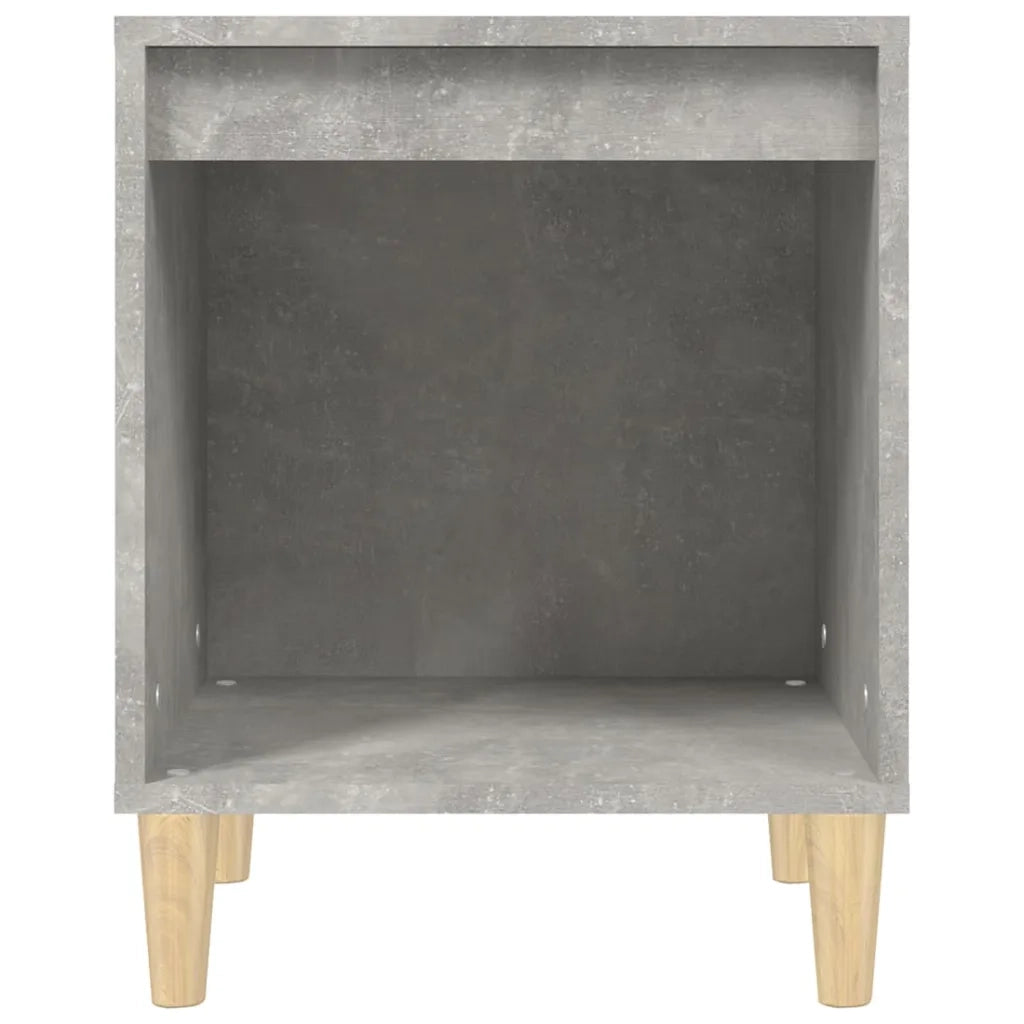 Comodini 2 pz-Set di 2 Tavolino da notte Grigio Cemento 40x35x50 cm 462268