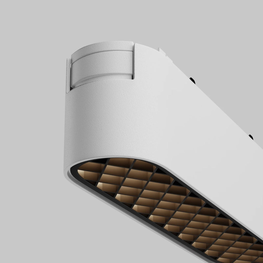 Maytoni Lampada da Binario Radity Basis Grid 1 luce LED integrato bianco metallo