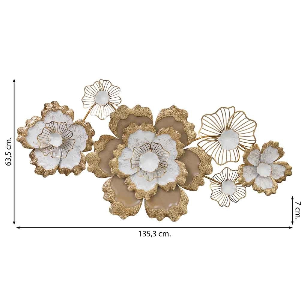 Carta da parati decorativa in metallo 135,3x63,5x7,0