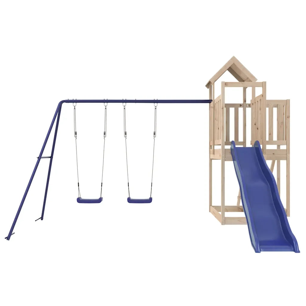 Set da Gioco da Esterno in Legno Massello di Pino 3155843