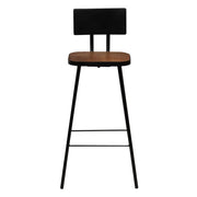 Sedie da Bar 4 pz Legno Massello di Recupero 245391