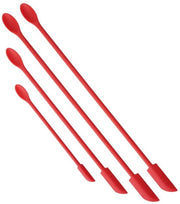 Set di spatole in silicone rosso – 4 pezzi – schiaccia miniature – schiaccia cibi per uso in cucina