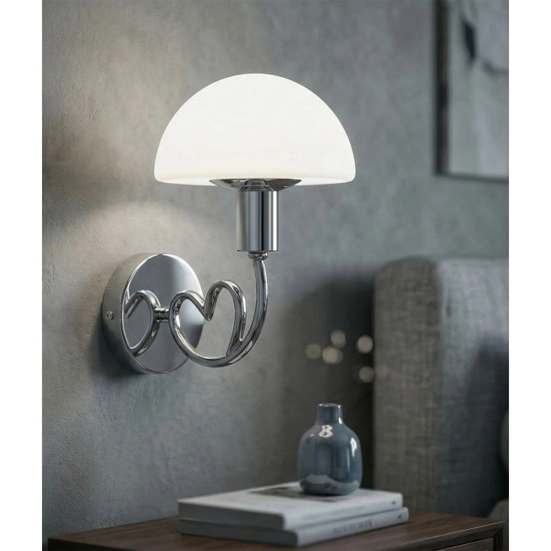 Lampadelle A Da Muro Lovy Silver cm 23x15x22
