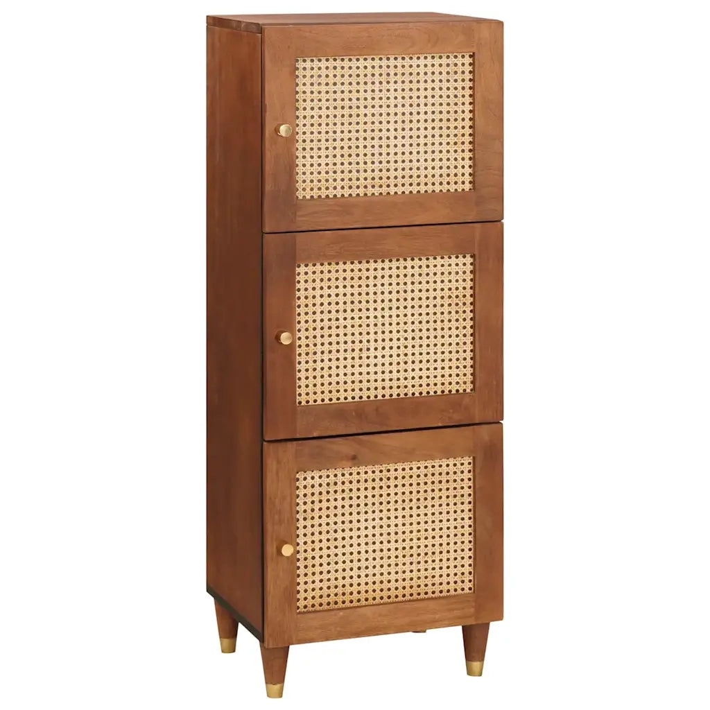Mobile alto Marrone 40 x 33,5 x 110 cm Legno di mango massello 4018909
