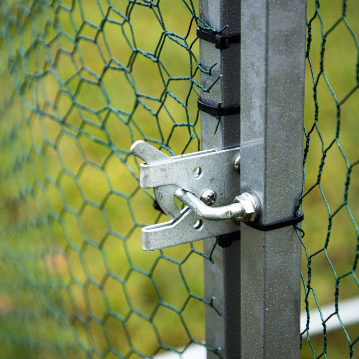 Fudajo Recinto animali XXL 4x2,95x2m con tettoia impermeabile, porta e spazio per movimento libero