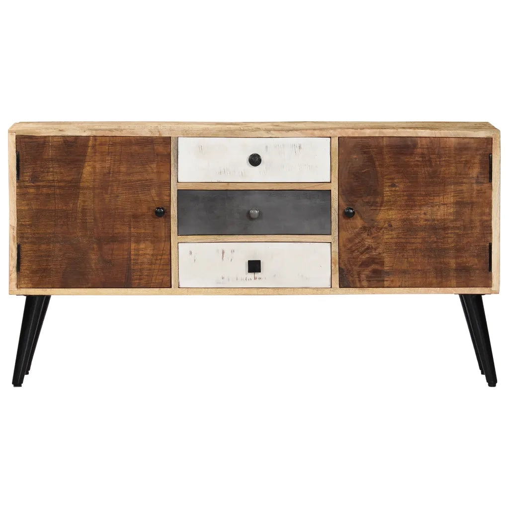 Credenza | Madia | Buffet da pranzo | Armadio da pranzo 118x30x62 cm in Legno Massello di Mango
