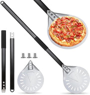 Spiedino per pizza perforato - Ideale per forno a pizza - 1 pezzo - Alluminio - 20 cm