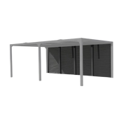 Pannello veneziana in alluminio per pergola bioclimatica lato 360 cm – lamelle regolabili antivento – PERBIV36 Foresta