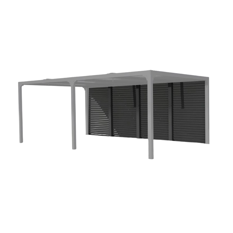 Pannello veneziana in alluminio per pergola bioclimatica lato 360 cm – lamelle regolabili antivento – PERBIV36 Foresta
