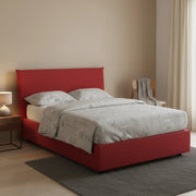 Alush, Letto Piazza e Mezza Materasso Incluso Made in Italy, Rosso