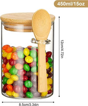 Set di Overnight Oats in Jar di Mason - Bicchiere per Muesli - Bicchiere per Avena - Kit - Must have per il tuo colazione