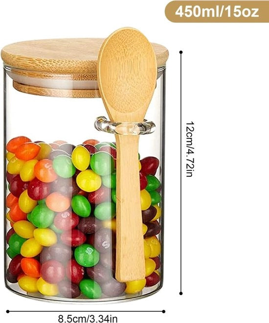 Set di Overnight Oats in Jar di Mason - Bicchiere per Muesli - Bicchiere per Avena - Kit - Must have per il tuo colazione