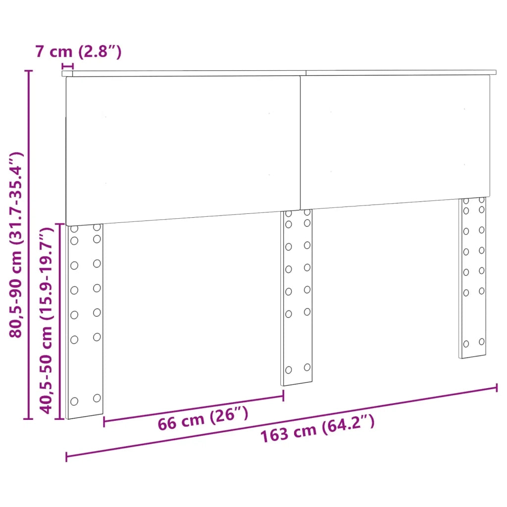 Testiera Grigio Sonoma Legno multistrato 888282