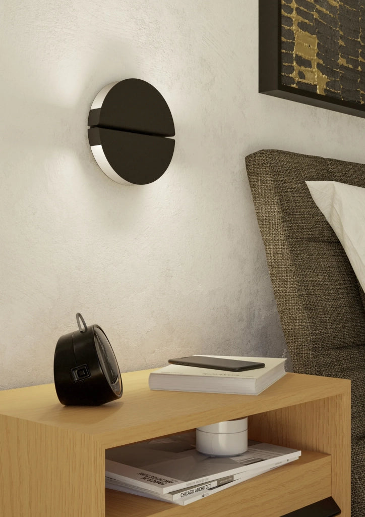 Applique Industrial Minimal Pianosa Acciaio Nero Led 4,5W 620Lm Ip44