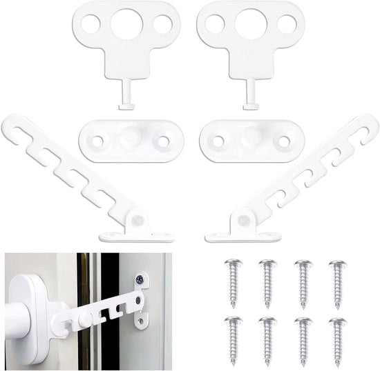 Due ante di sicurezza con finestra a battente - sicurezza e ventilazione - ante anti-intrusione per finestre e porte - installazione facile