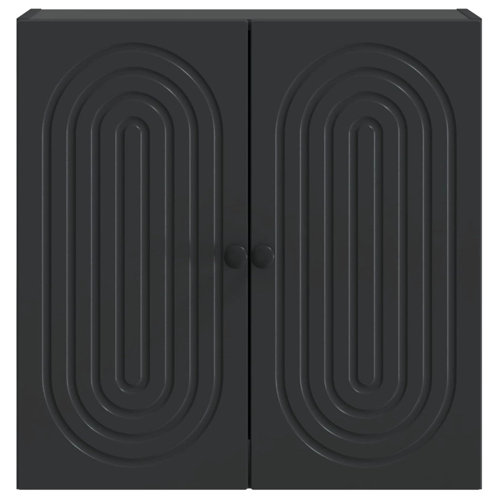 Mobiletto a muro Nero 59 x 31 x 60 cm Legno ingegnerizzato