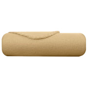 Coperta in morbido pile 130x170 cm calda per divano e letto Giallo Inny