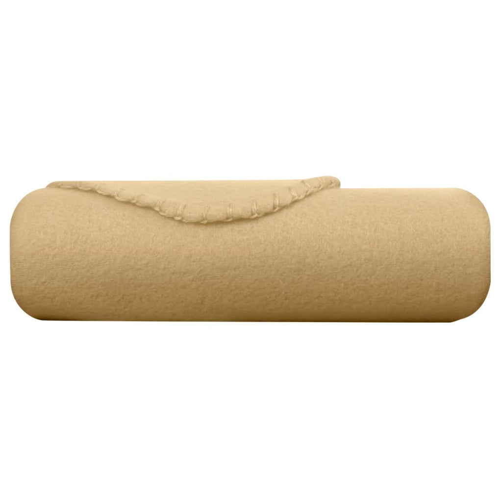Coperta in morbido pile 130x170 cm calda per divano e letto Giallo Inny