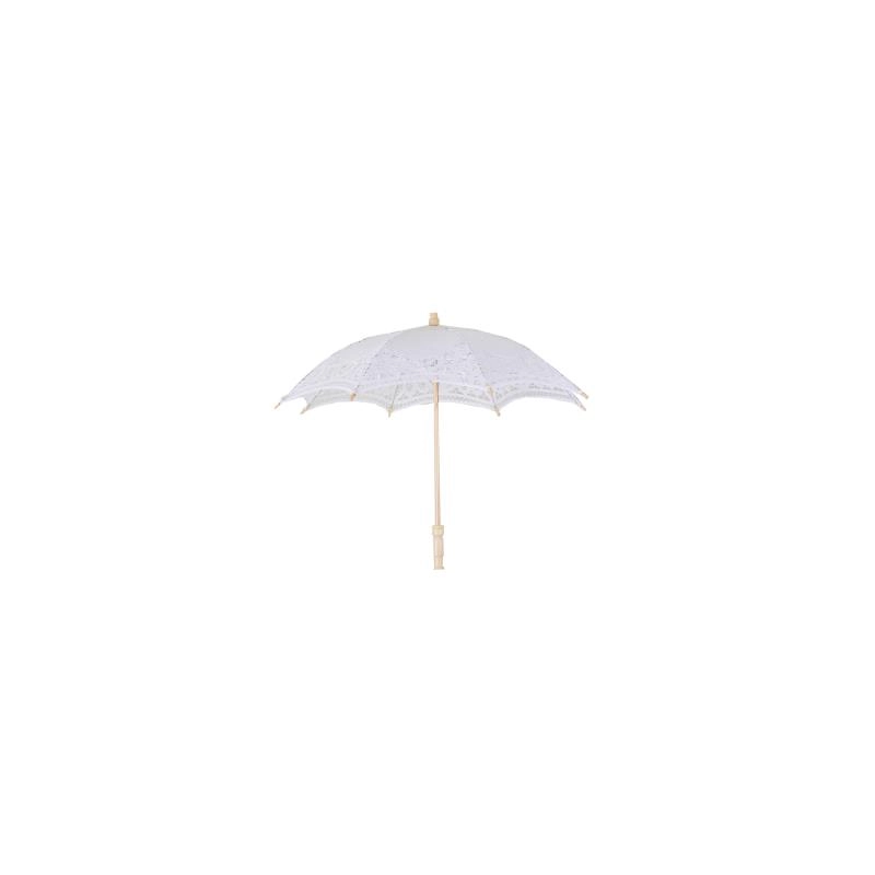 Ombrello pizzo bianco cm ø60x44