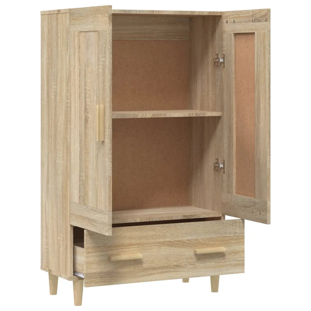 Credenza Rovere Sonoma 70x31x115 cm in Legno Multistrato cod mxl 16830