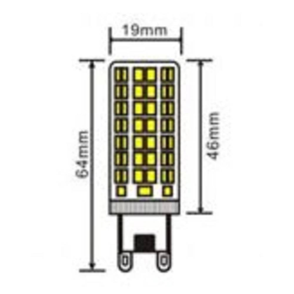Trade Shop - Lampadina Tubolare Led Smd G9 4.8w 600lm Luce 3000k 6500k 4000k Sparac-g9-4.8w-ce5 -