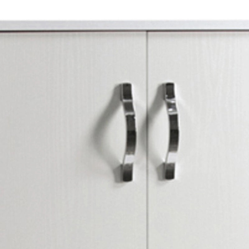 Armadio scarpiera multiuso Bianco in legno nobilitato 2 ante h130x71x38