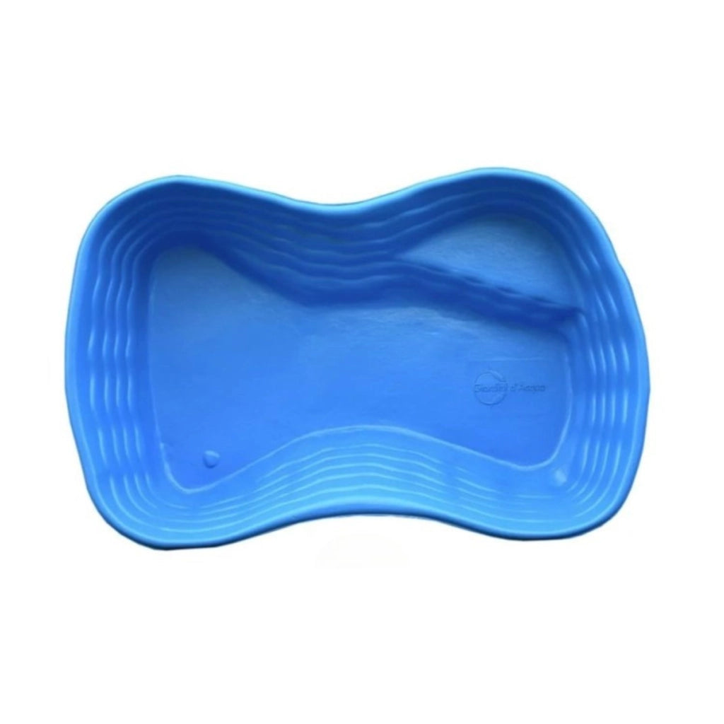 Laghetto da giardino bolsena azzurro litri 600 da 178x125xh45
