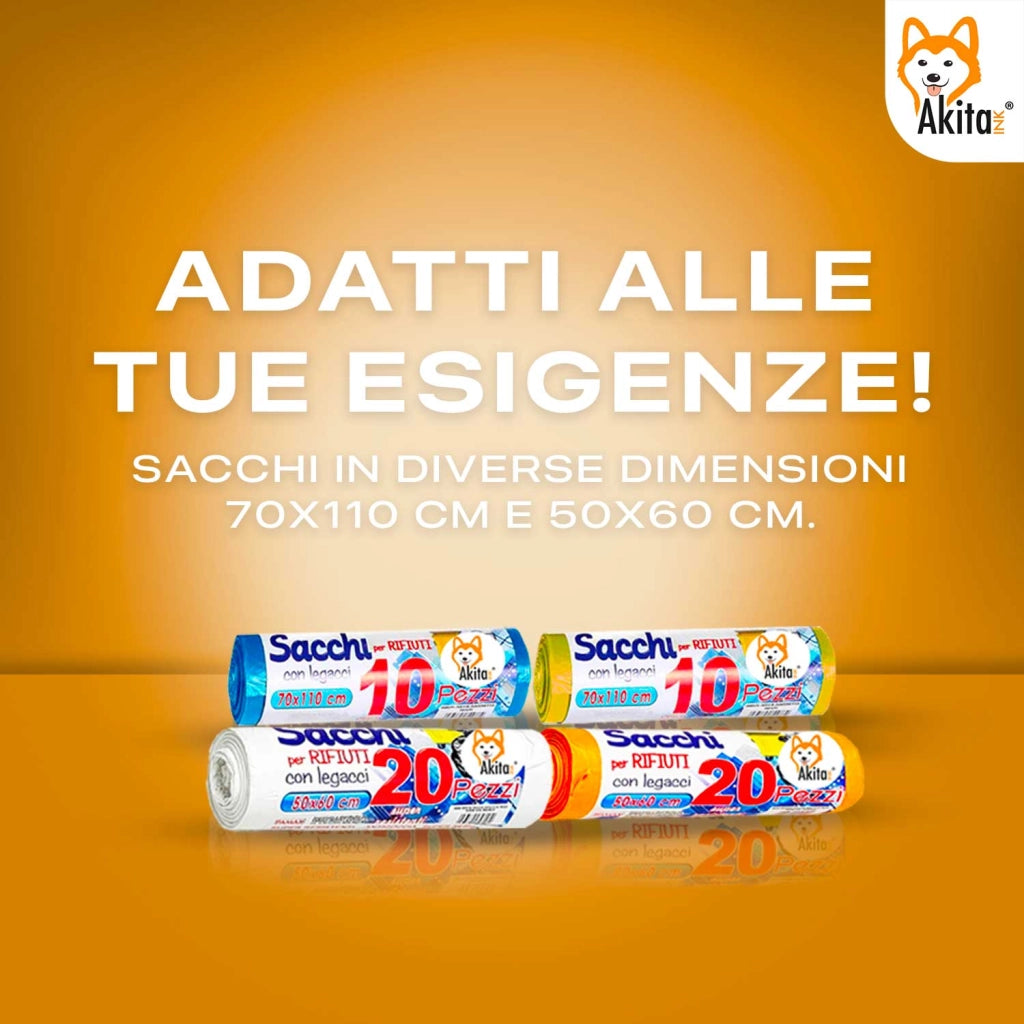 Kit completo Akitaink: tovaglioli, carta igienica e bicchieri