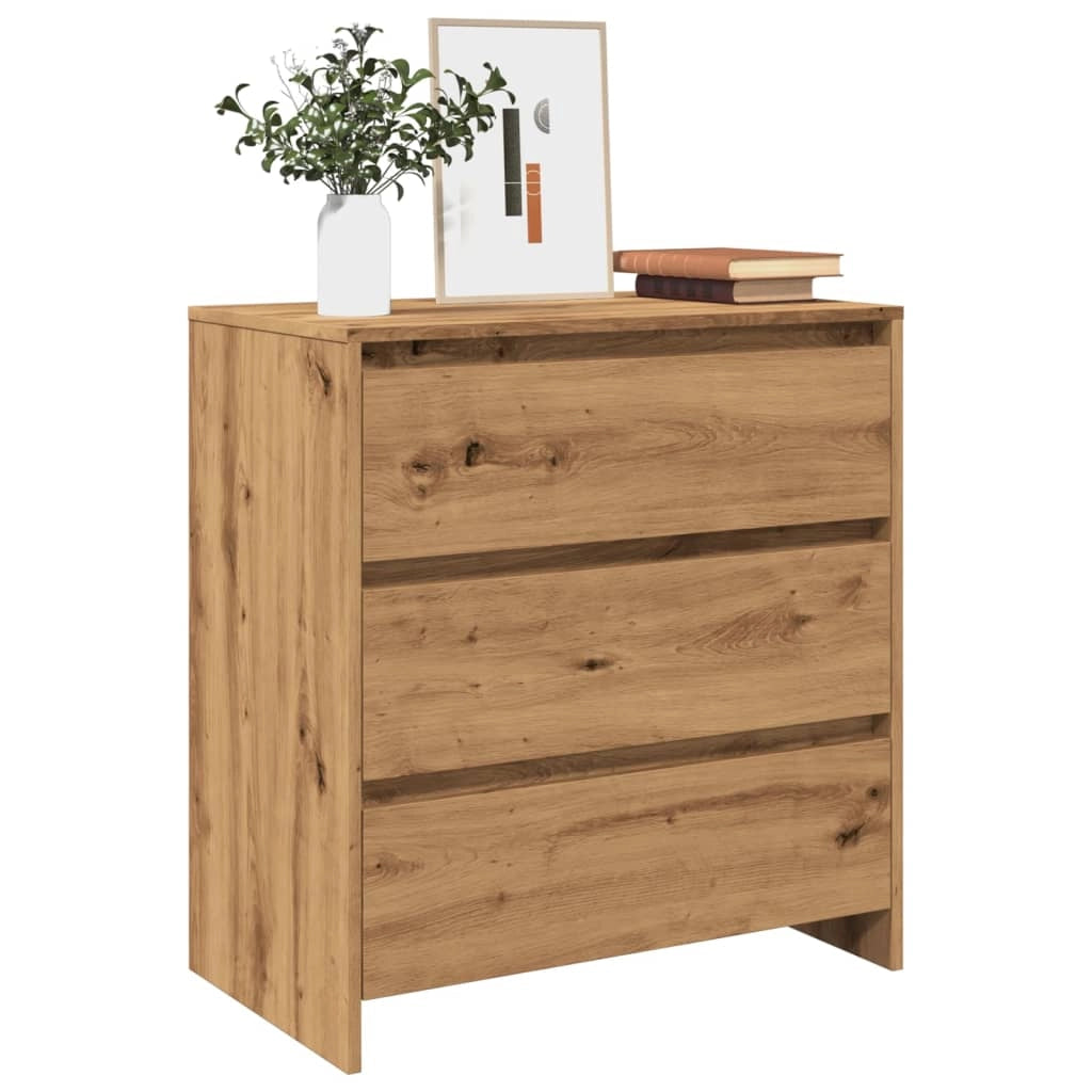 Buffet credenza cassettiera armadio mobile contenitore organizer per cucina soggiorno salotto fatto a mano 70 x 41 x 75 cm legno ingegnerizzato marrone 02_0030819