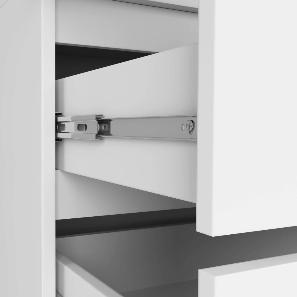 Armadio AKORD S90 con sopralzo Bianca 90 cm 2 ante 2 cassetti 90x51x234 cm