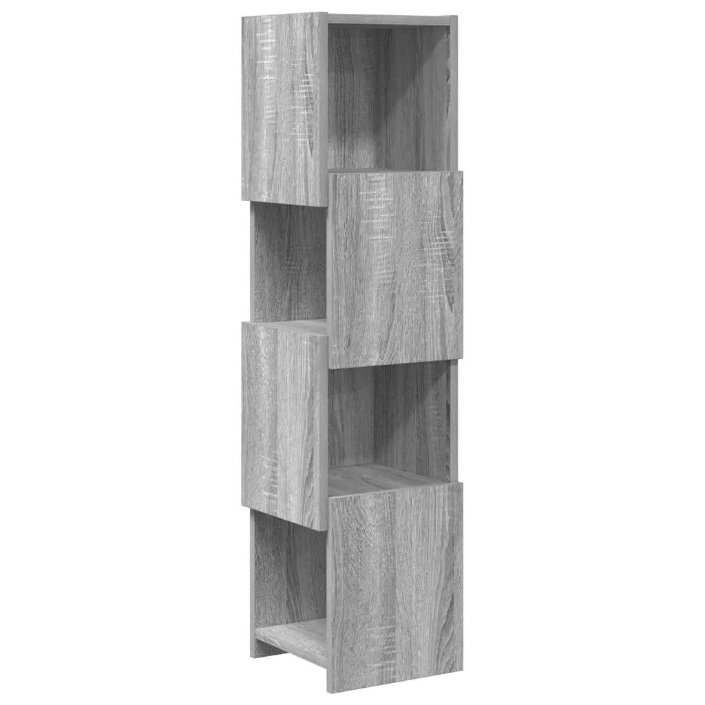 Mobile angolare Grigio Sonoma 25,5x25x102cm Legno multistrato