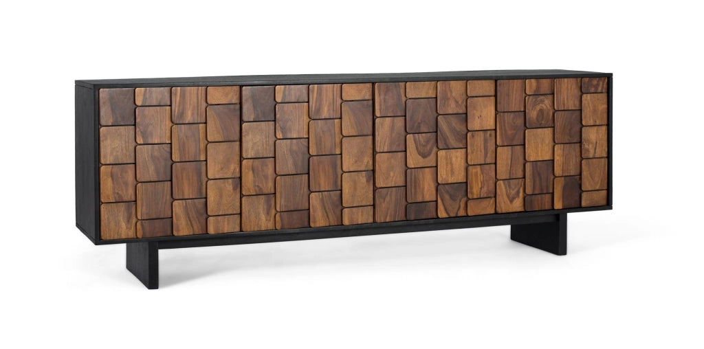 Credenza a quattro ante in legno di sheesam