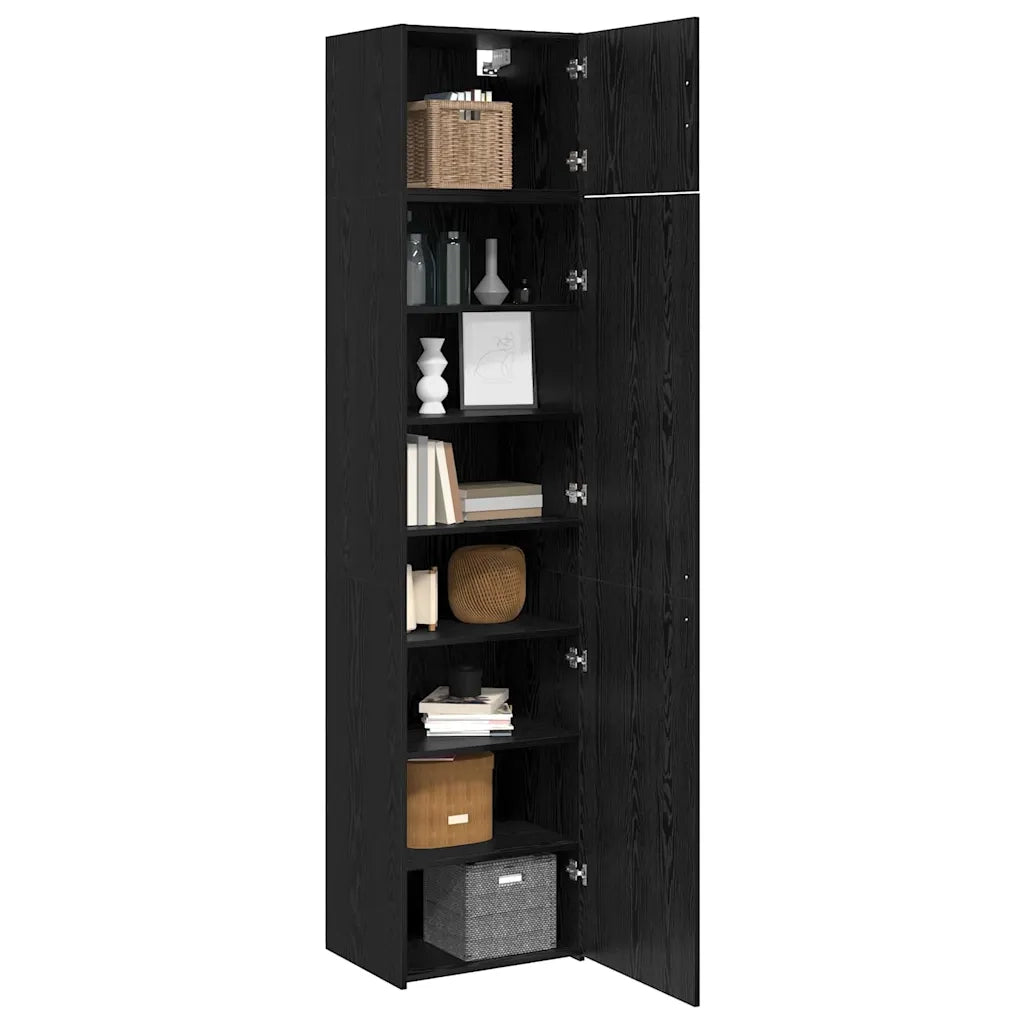 Credenza 3 pcs Rovere Nero