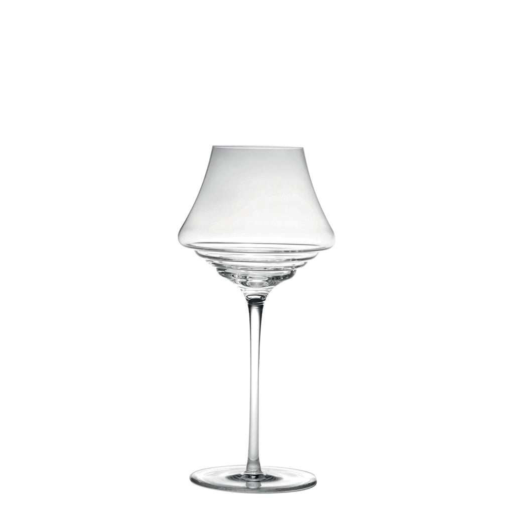 Zafferano Calice Esperienze per distillati e vini passiti 35 cl, design con fondo ondulato per ossigenazione ottimale, set da 6 pezzi in vetro sonoro