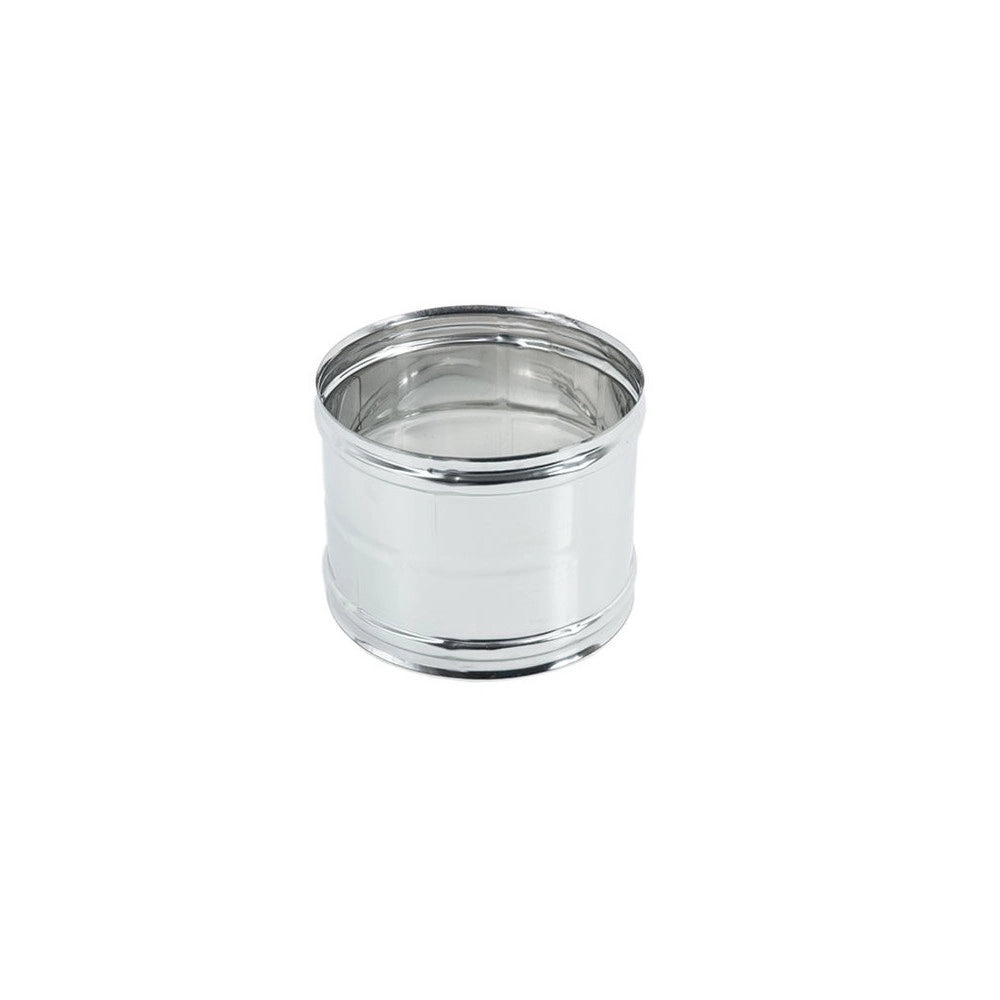 Manicotto ff da 140mm giunzione raccordo a doppio bicchiere inox aisi 304