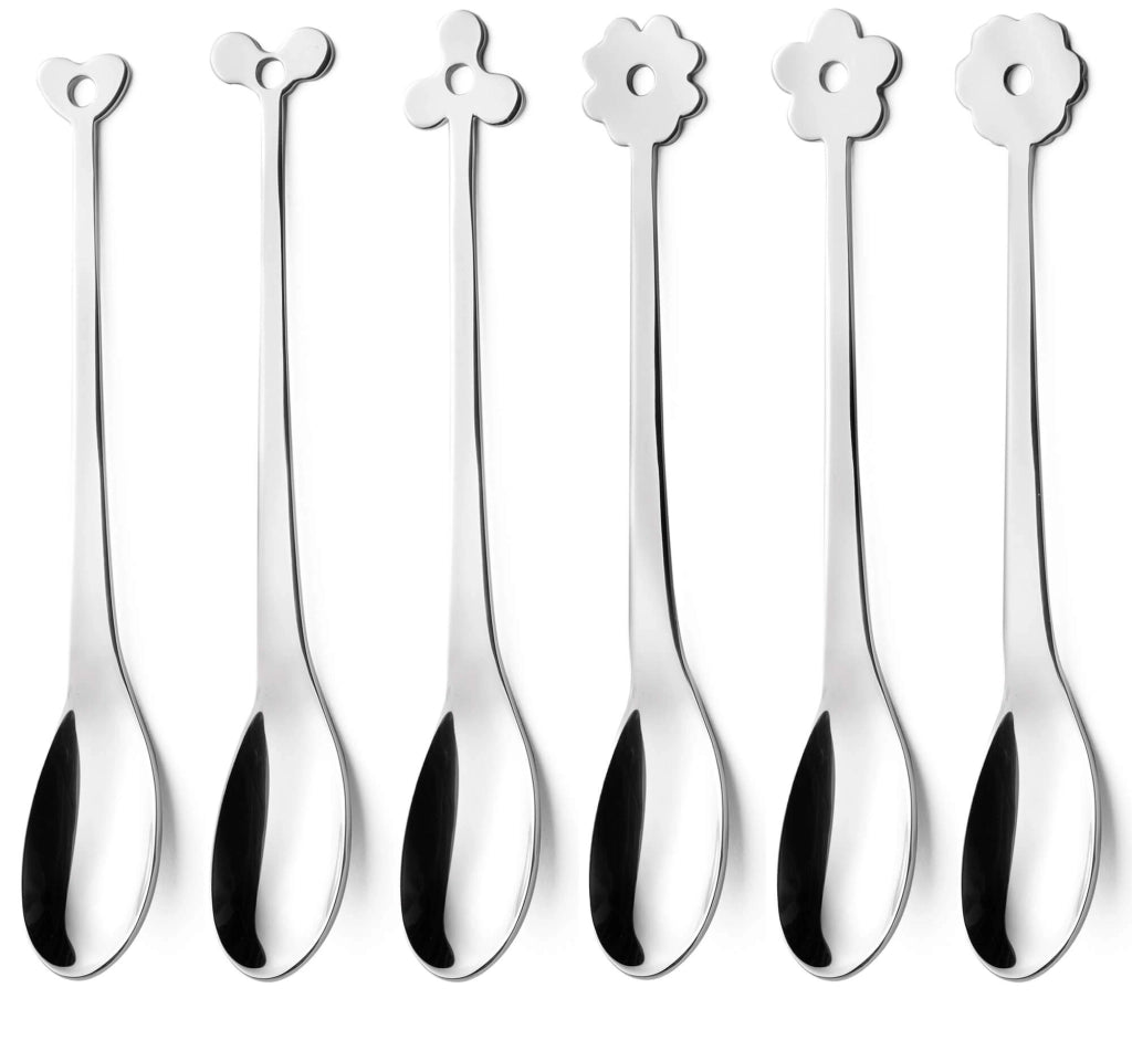 Set di Cucchiaini Cappuccino 6 Pezzi in Acciaio Eme Cadeau