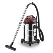G3 ferrari g90034 fusto 30l bidone aspira solidi e liquidi, 1200 w, 30 litri, 18 kpa, wet&dry, filtro hepa, accessori inclusi, acciaio/rosso