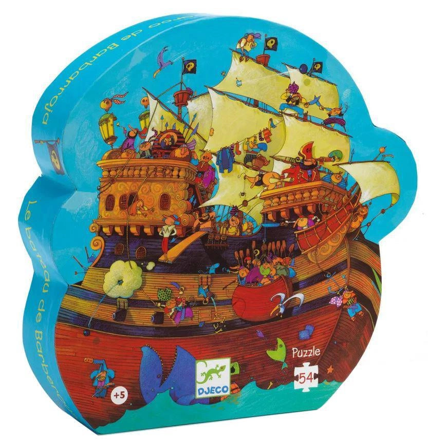 Puzzle,La nave di Barbarossa, 54 pezzi,Djeco,Eta 5+