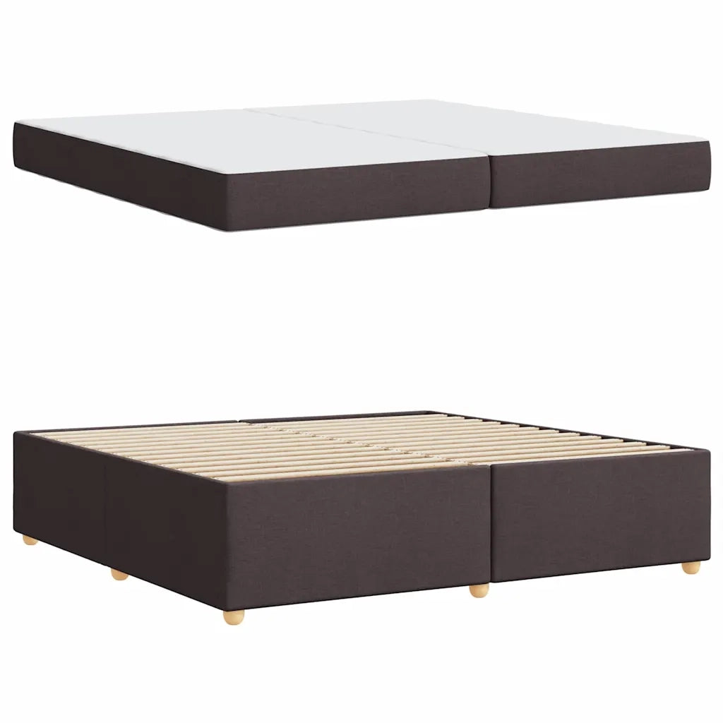 Struttura del letto Marrone Scuro 200 x 200 cm Tessuto 3399380