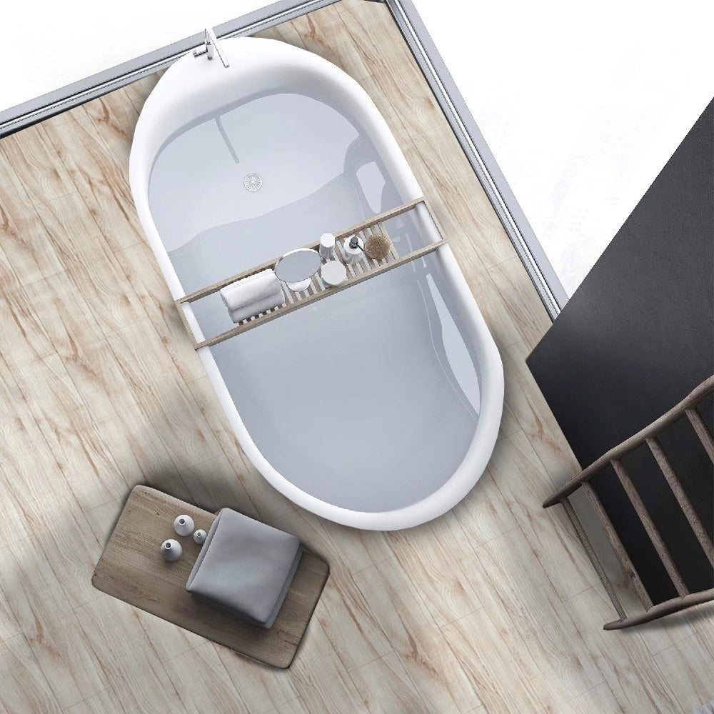 Pavimento PVC 140x100 Cm Rivestimento Rotolo Vinile 30 Misure Design Legno Parquet Venato Dis A