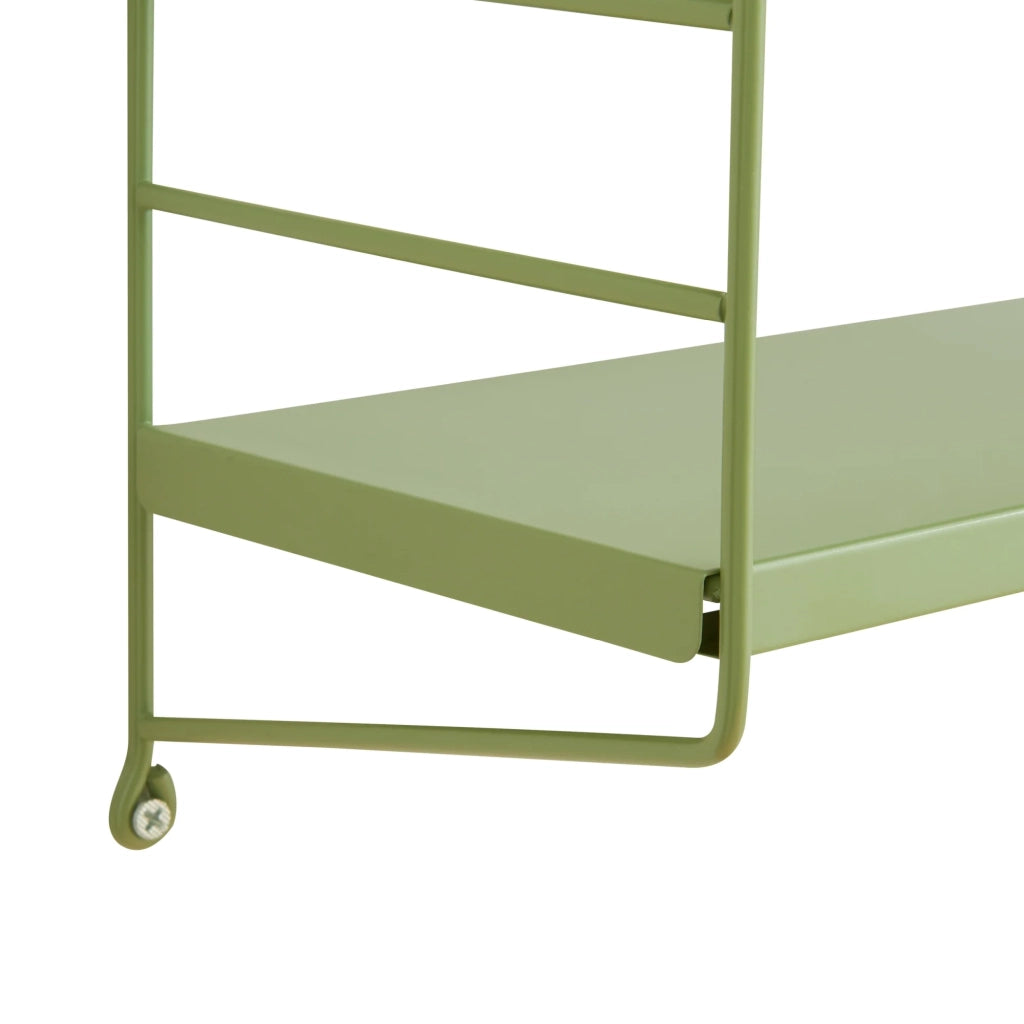 Set di 2 mensole da parete moderno mobile contenitore 50 x 60 x 15 cm acciaio verde 03_0009752
