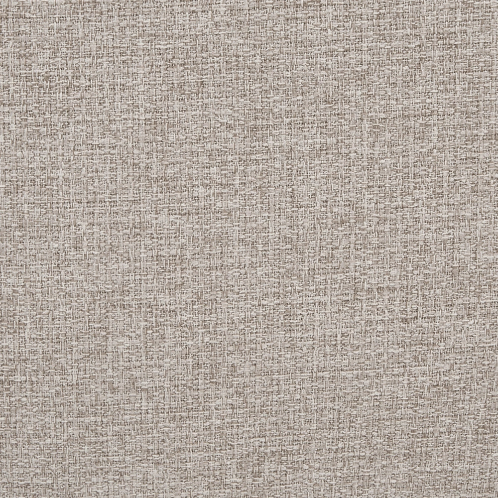 Poltrona beige in tessuto facile da pulire, design contemporaneo retrò, schienale basso, stile moderno e minimalista