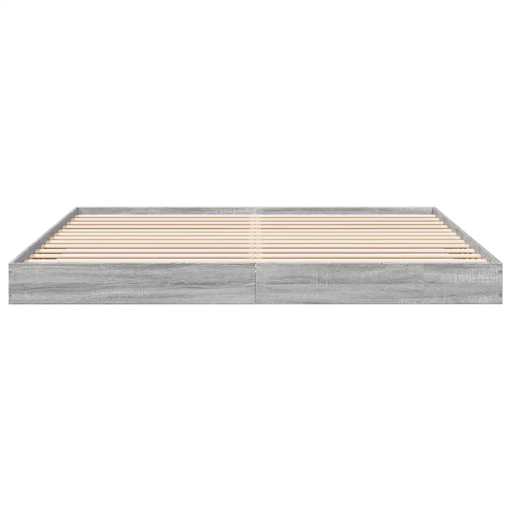 Giroletto senza Materasso Grigio Sonoma 180x200 cm Truciolato